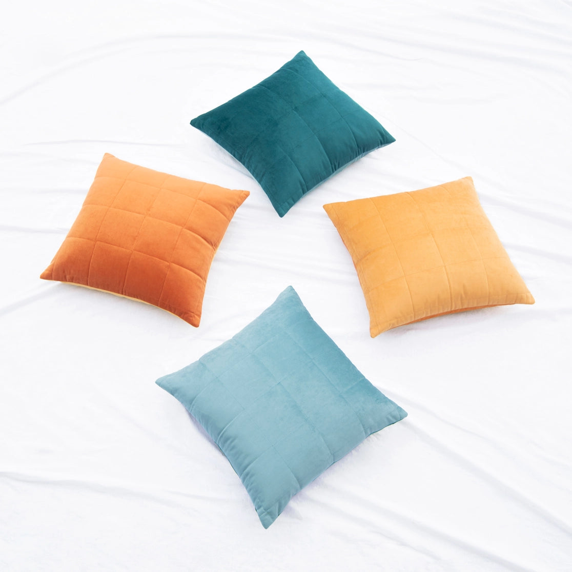 NEBULA QUITLED VELVET PILLOWS