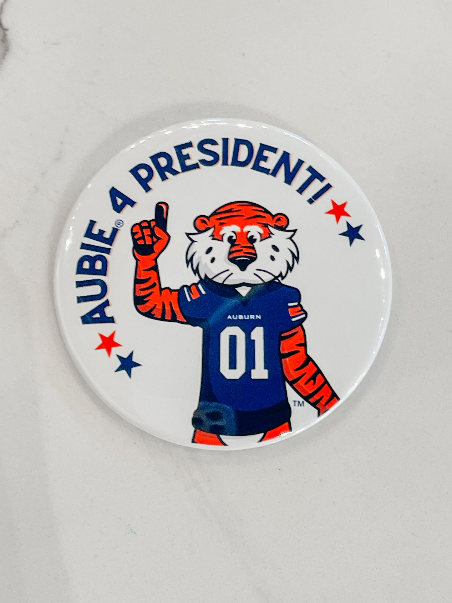 Aubie 4 President Button