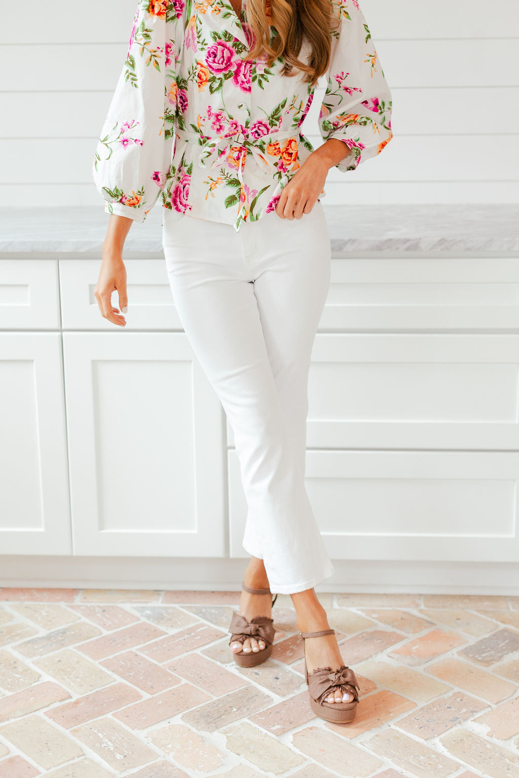 Shy Girl High Rise Crop Flare Jean