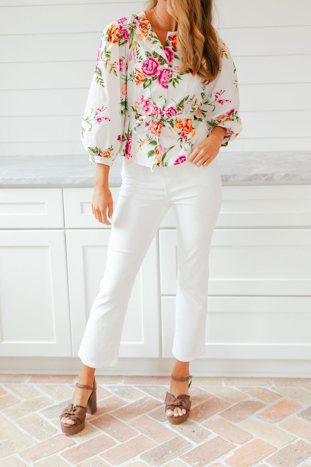 Shy Girl High Rise Crop Flare Jean