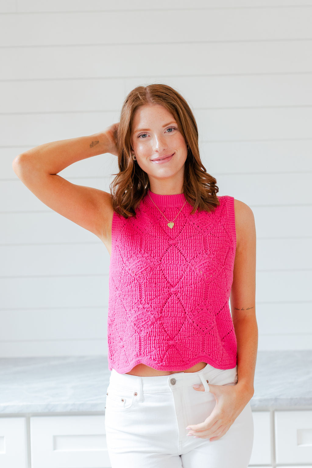 Diamond Sleeveless Sweater