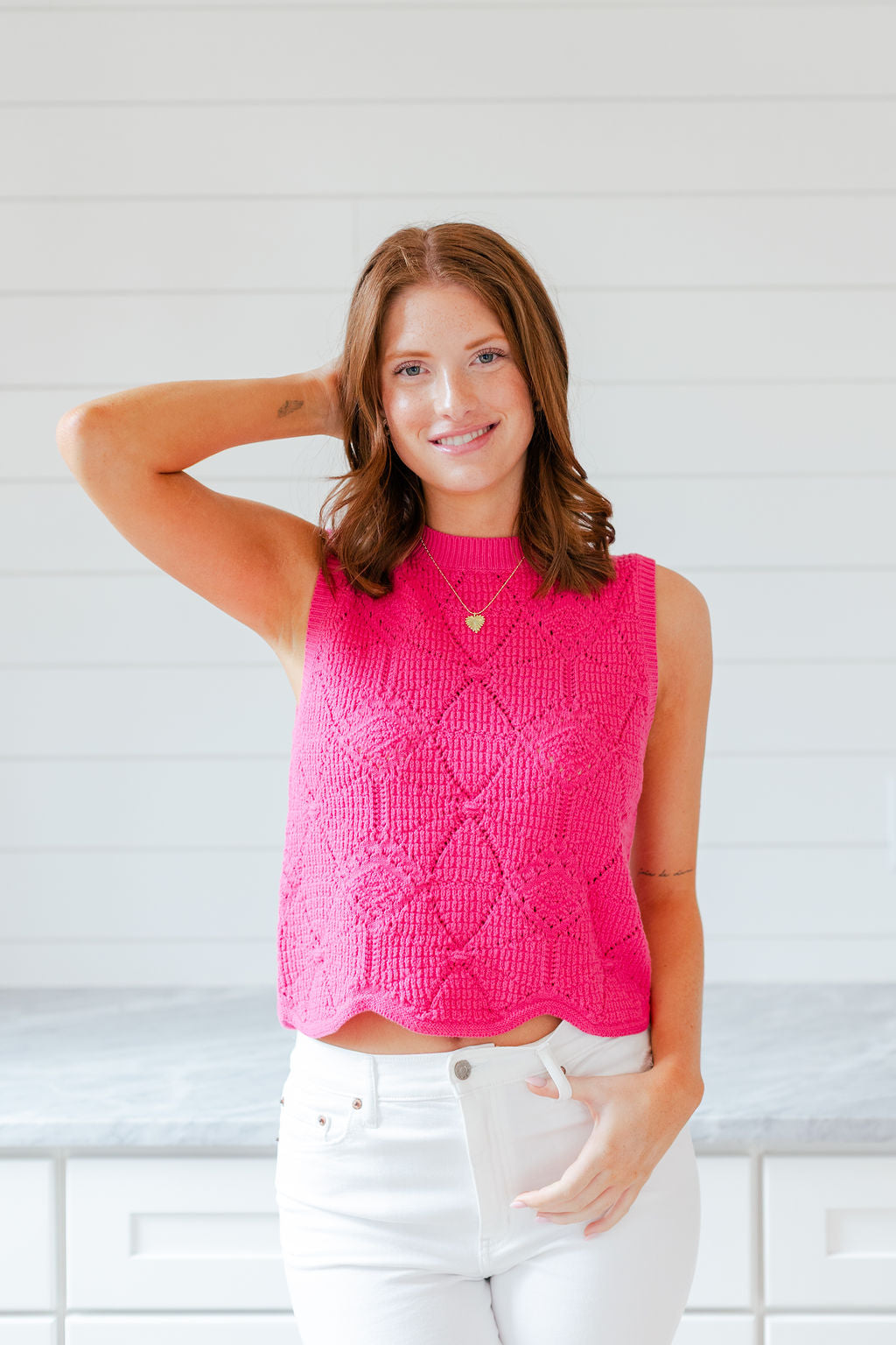 Diamond Sleeveless Sweater