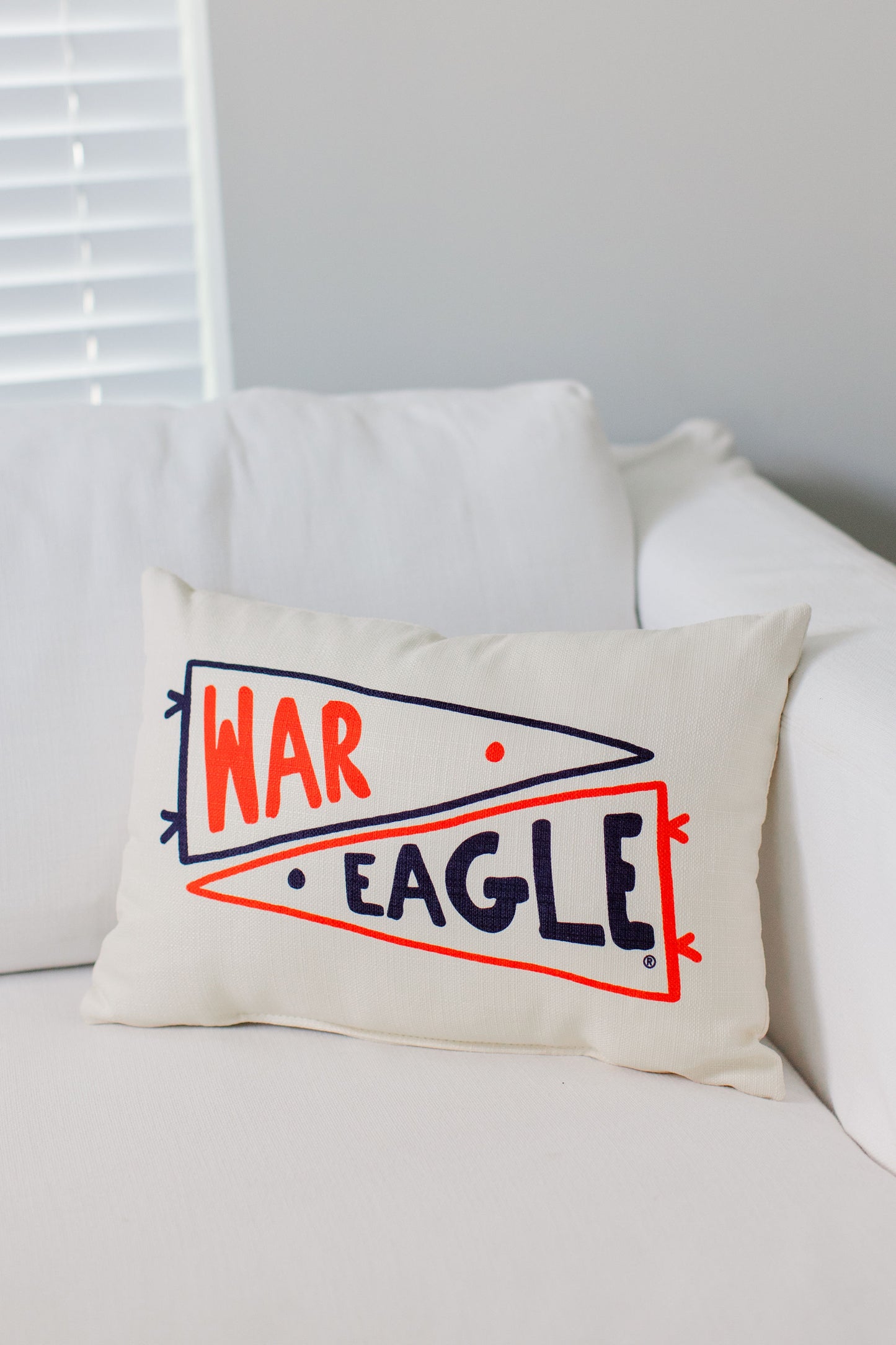 AUBURN DOUBLE PENNANT LUMBAR PILLOW