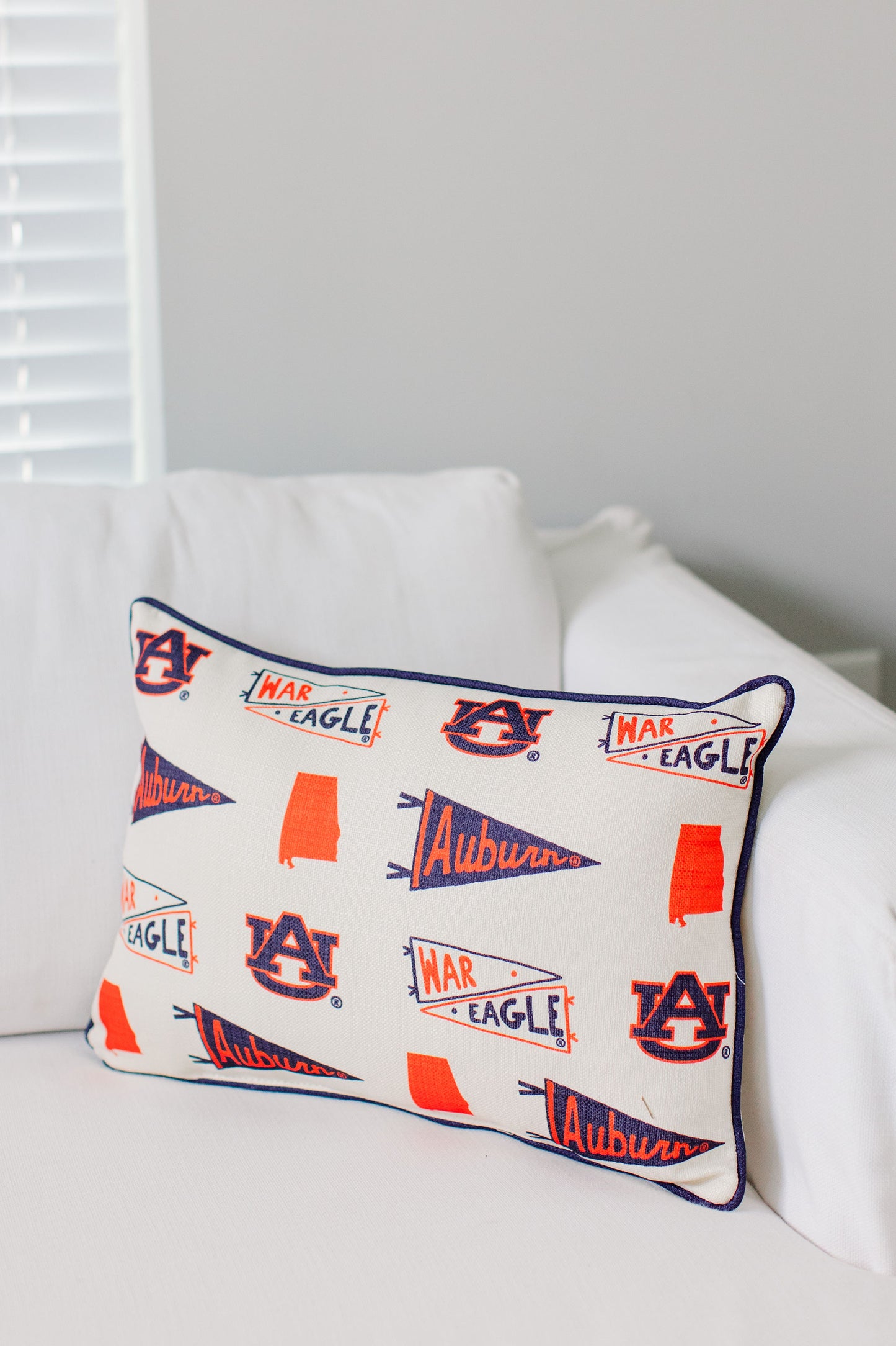 AUBURN COLLEGIATE ICONS PILLOW