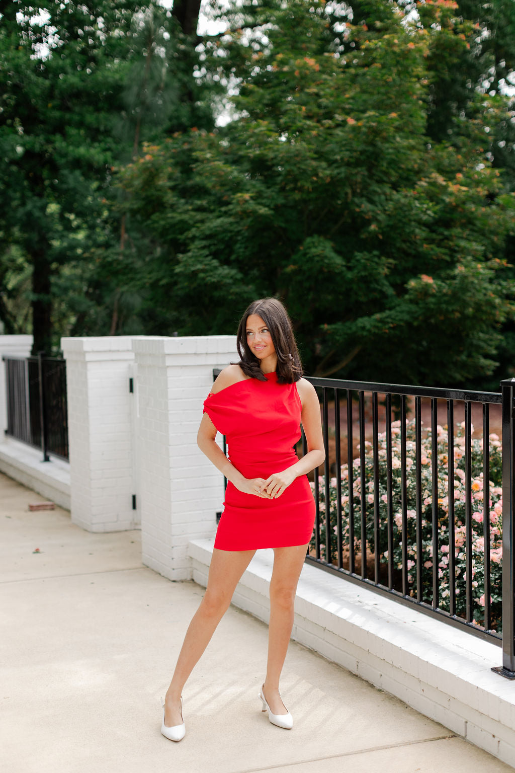 Off Shoulder Ruched Bodycon Dress