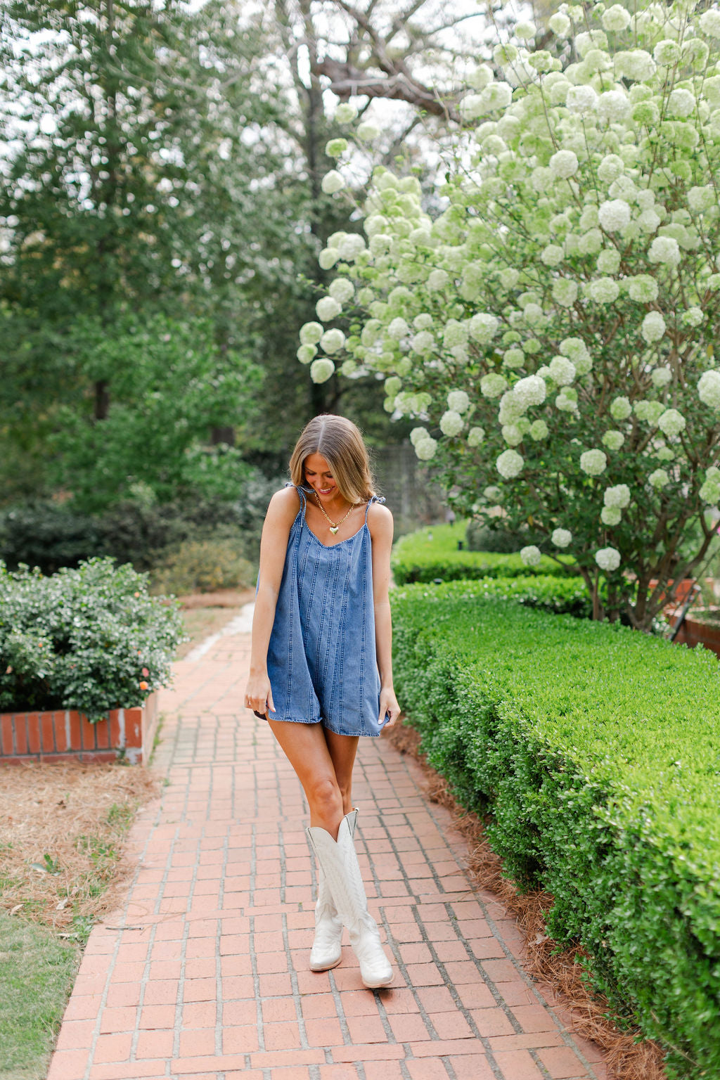 Denim Romper