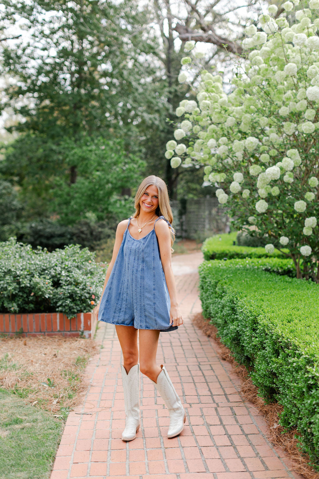 Denim Romper