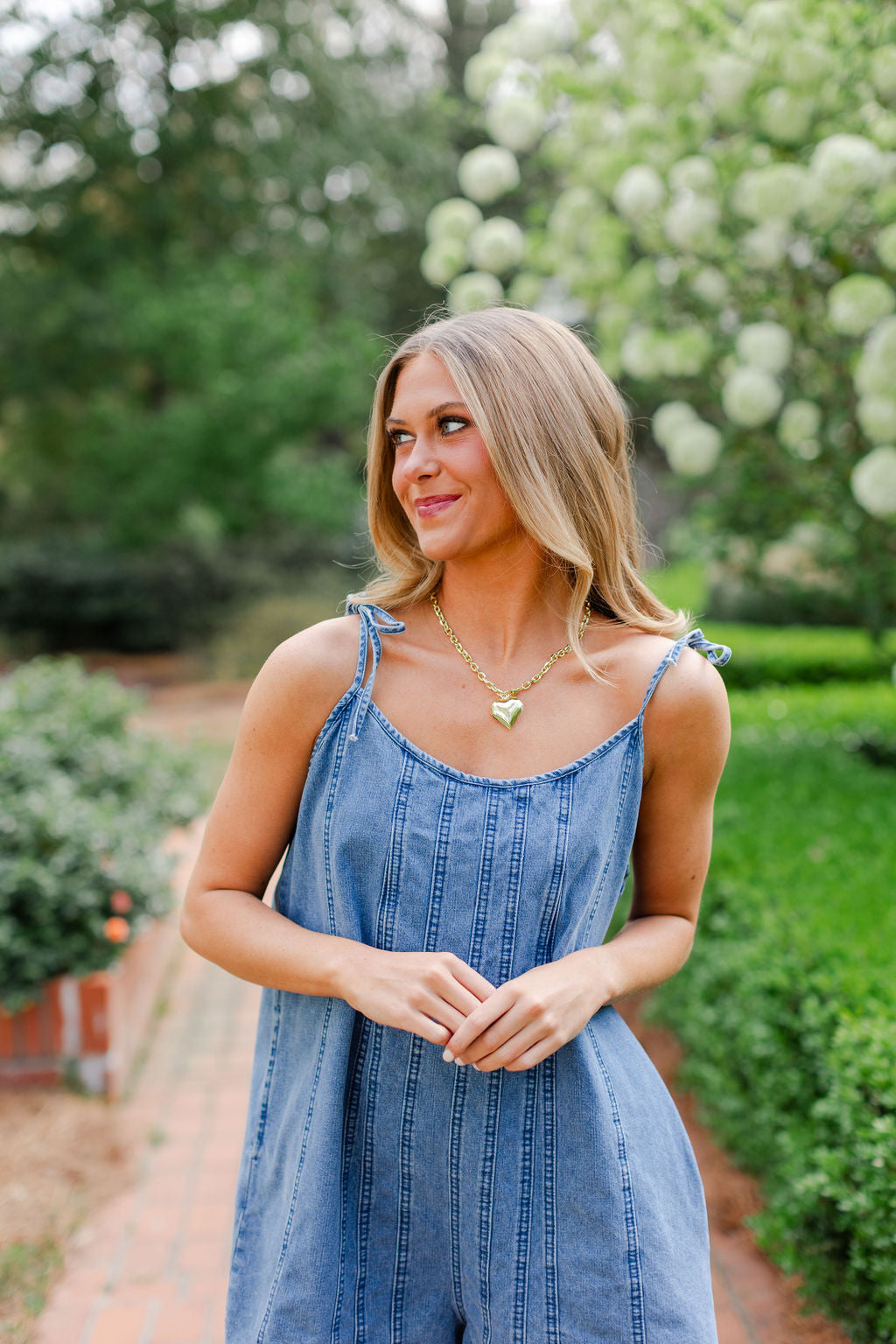 Denim Romper