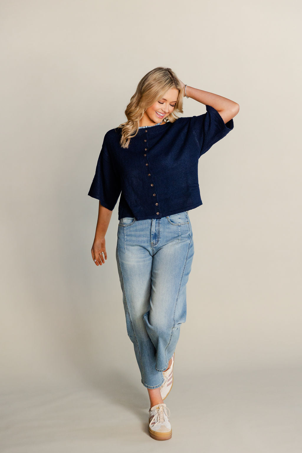 Loose Fit Barrel Jeans