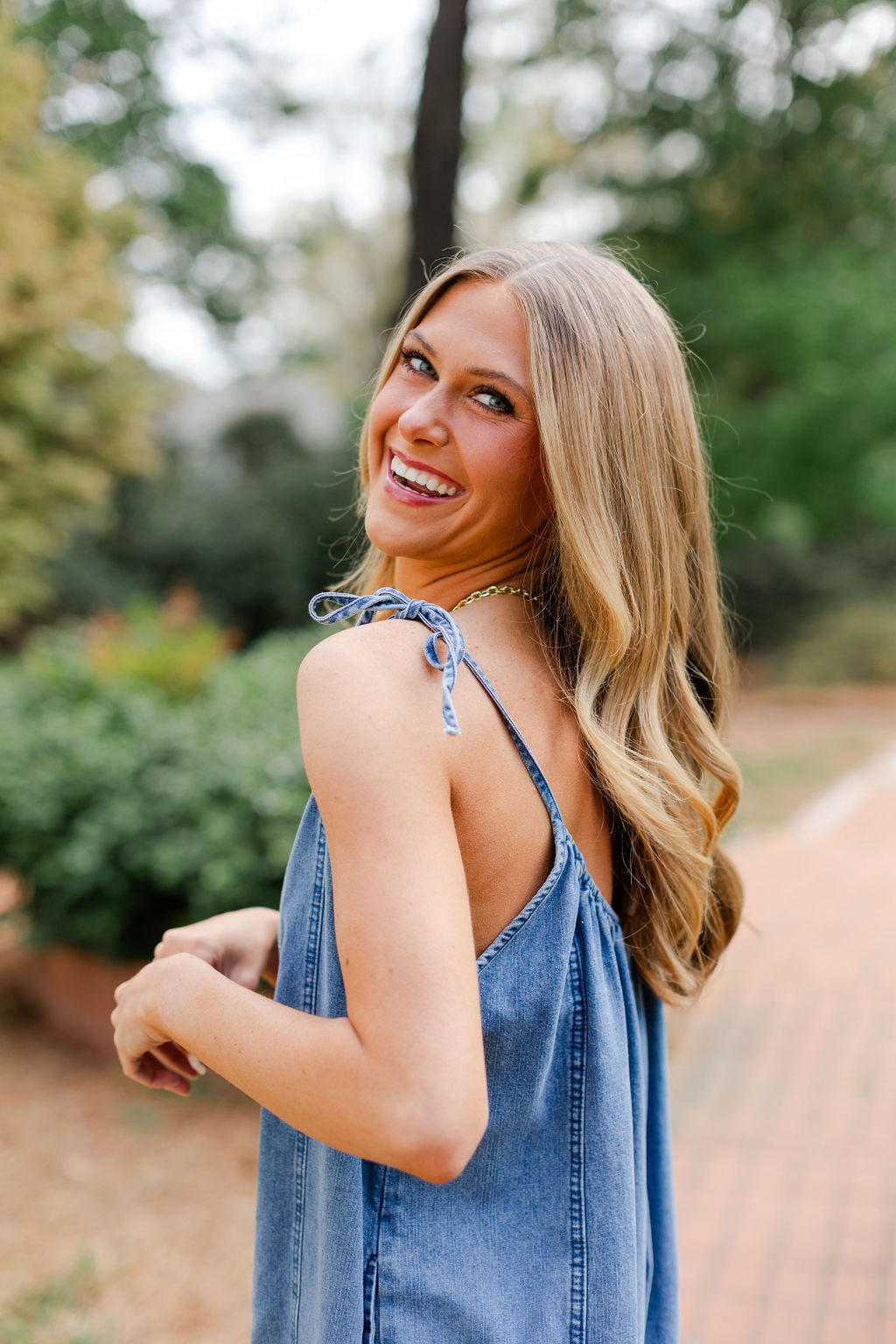 Denim Romper