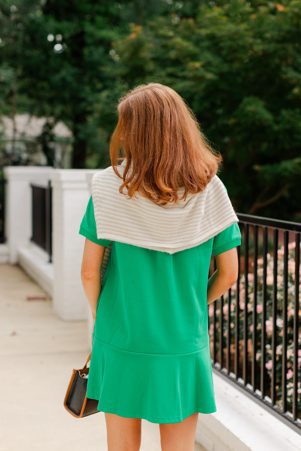 Jersey Polo Ruffle Dress