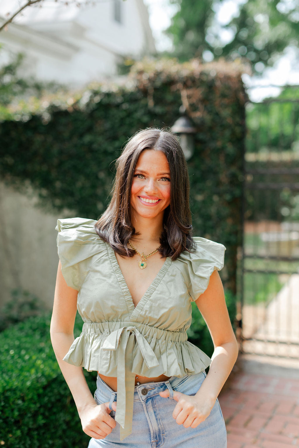 Ruffle Baby Doll Top