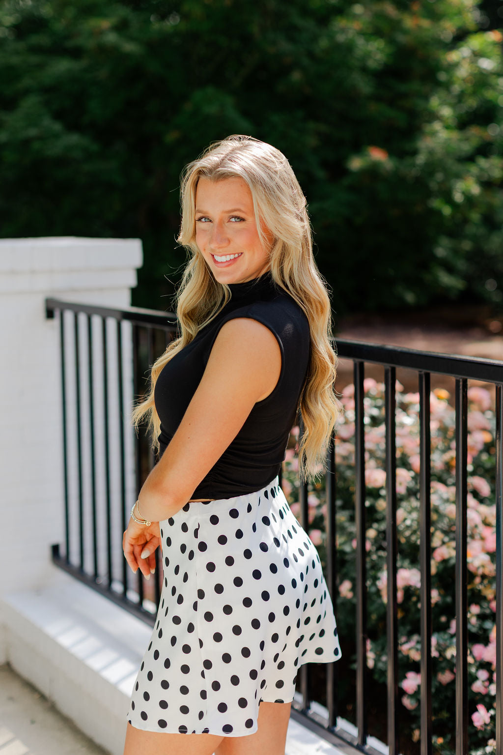 Polka Dot Mini Skirt