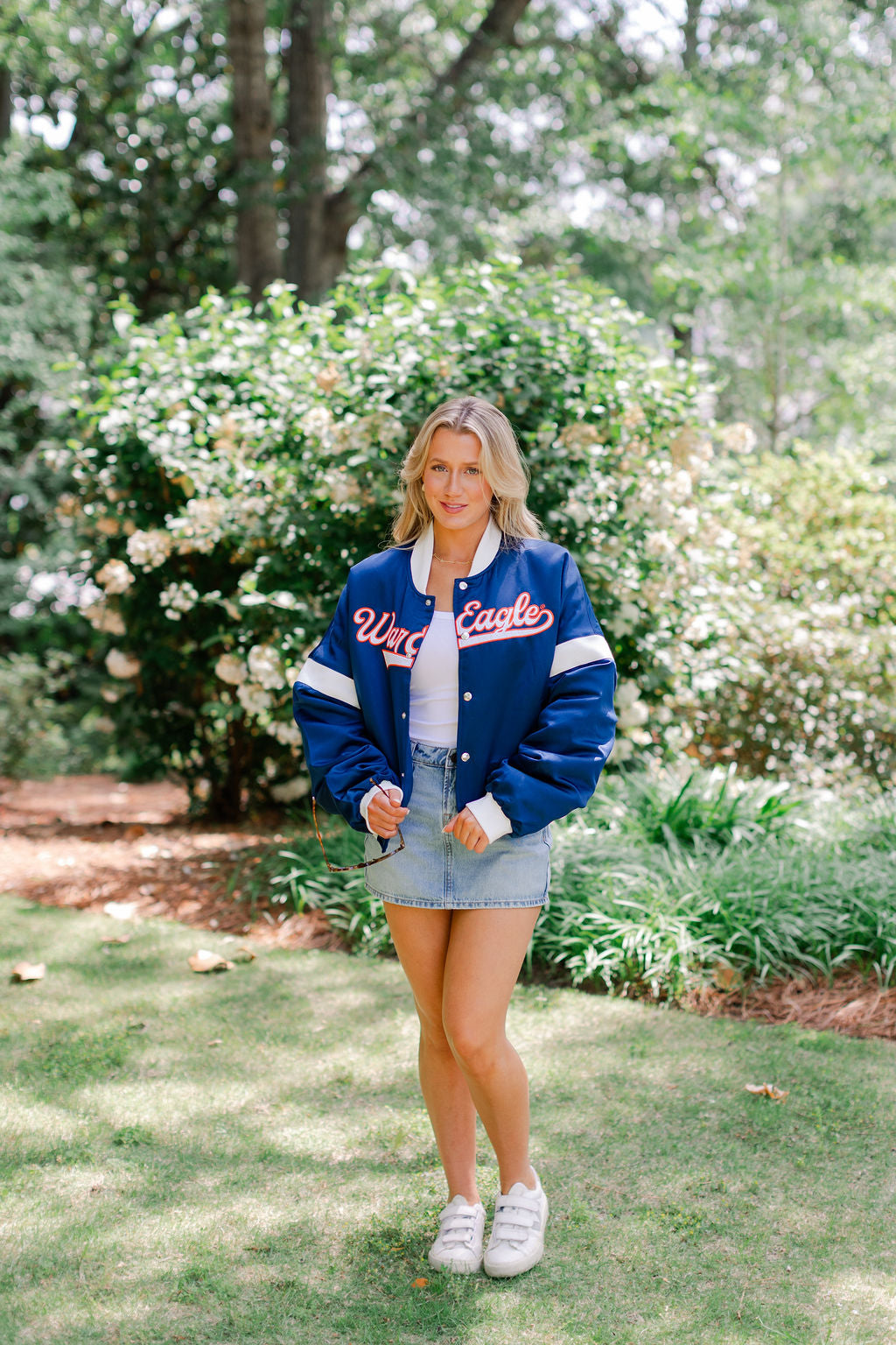 War Eagle Satin Bomber Jacket
