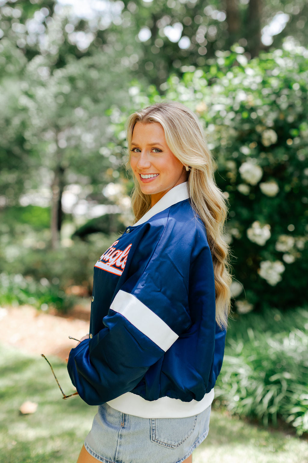 War Eagle Satin Bomber Jacket