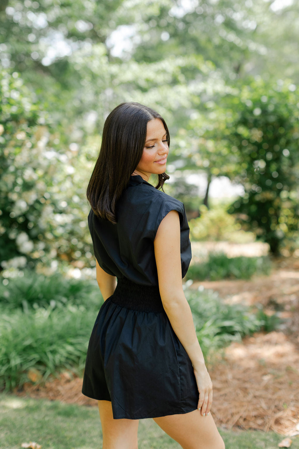 Sleeveless Zippered Romper