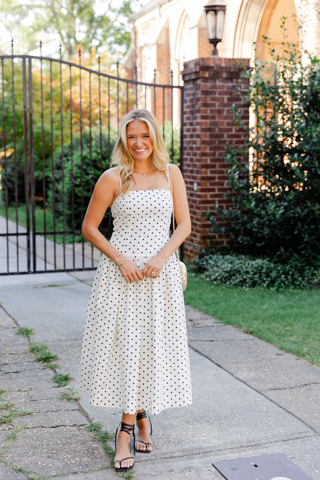 Polka Dot Midi Dress