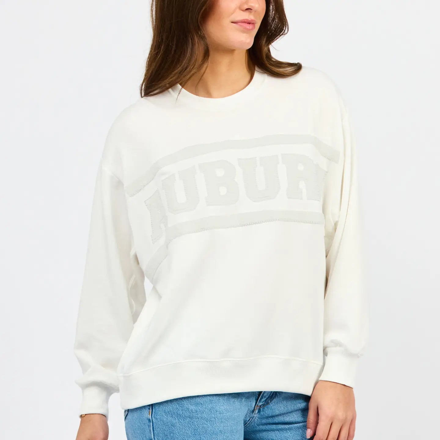Auburn Monochromatic Stipe Sweatshirt