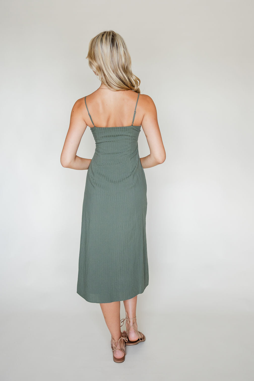 Millie Embroidered Midi Slip Dress
