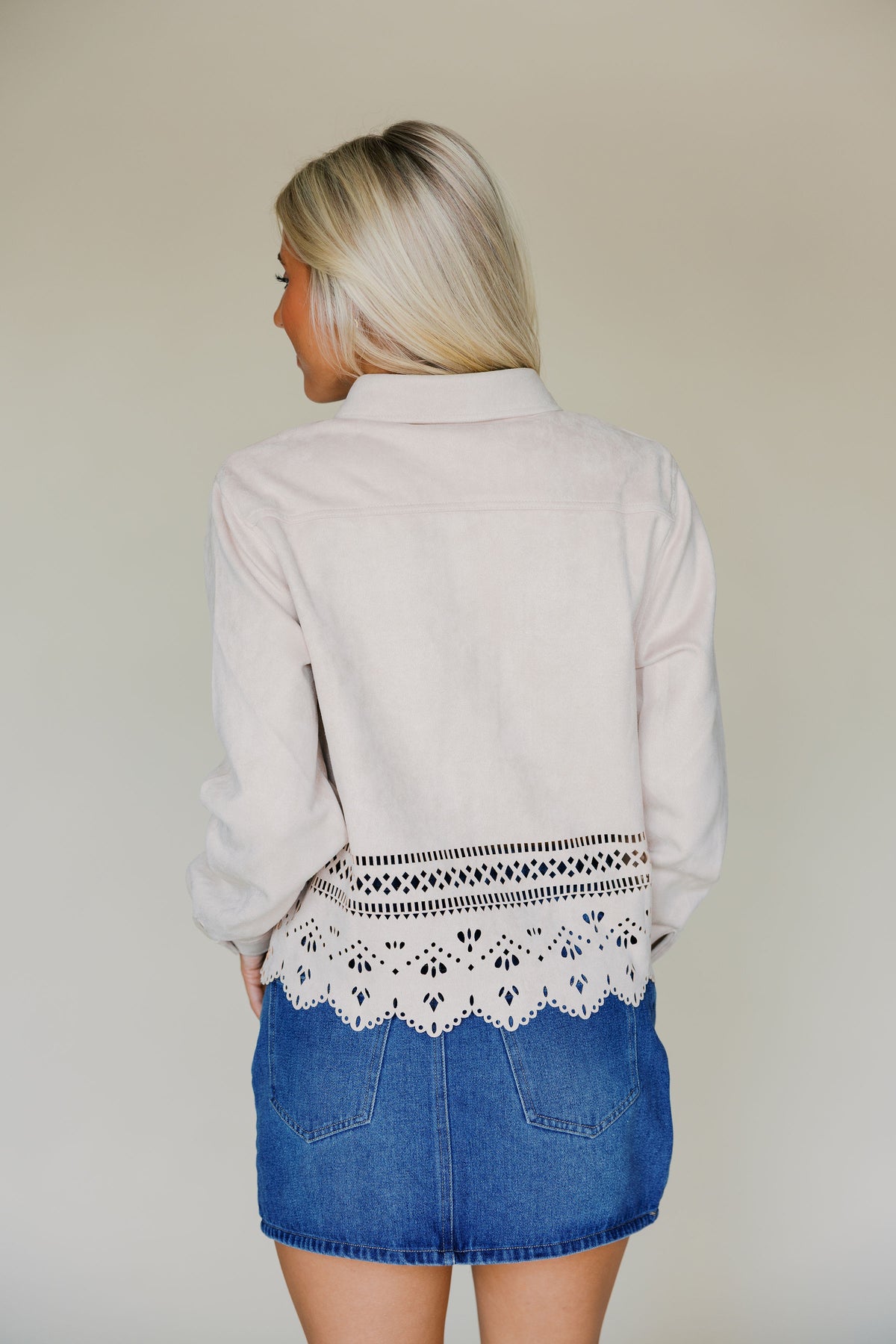 Laser Cut Detail Jacket