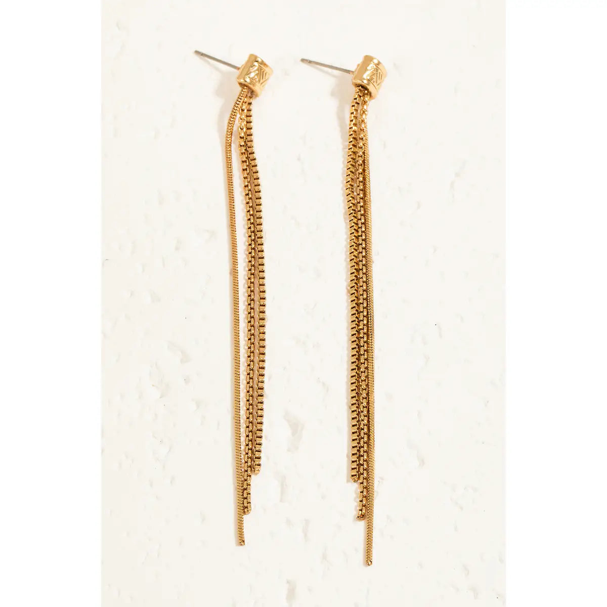 Multi Chain Drop Earrings