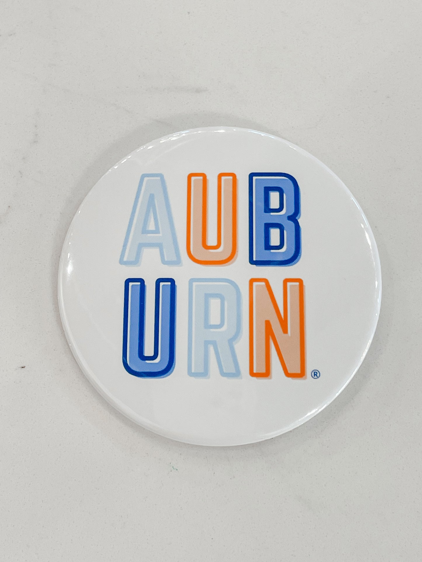 Multicolor Auburn Gameday Button