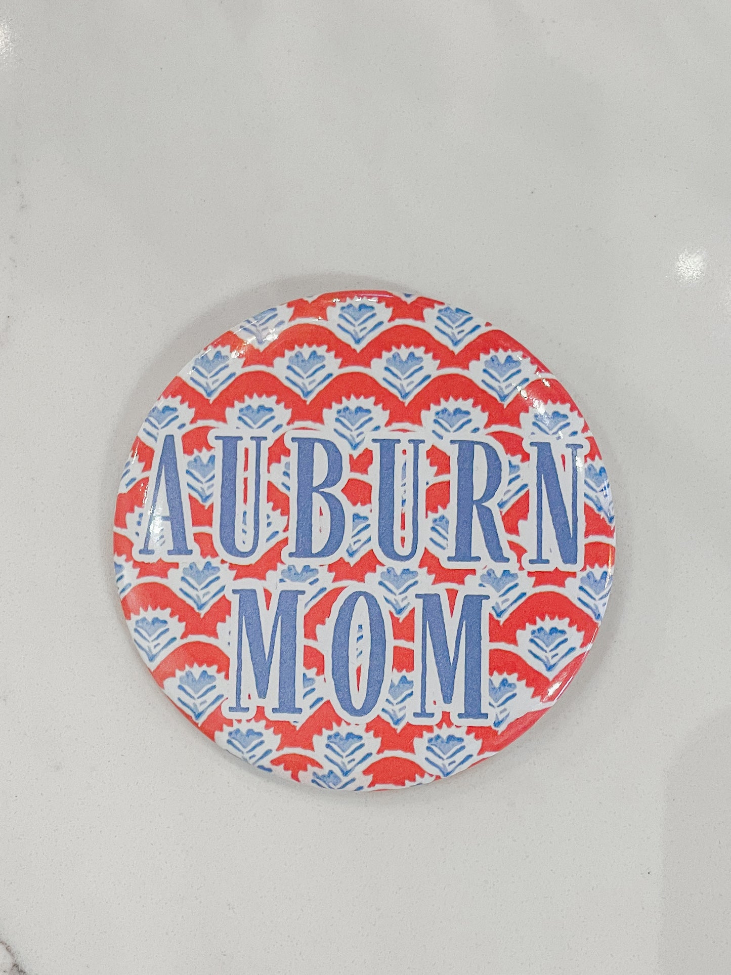 Auburn Mom Gameday Button
