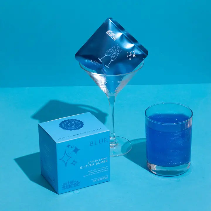 Cotton Candy Drink Glitter Bombs