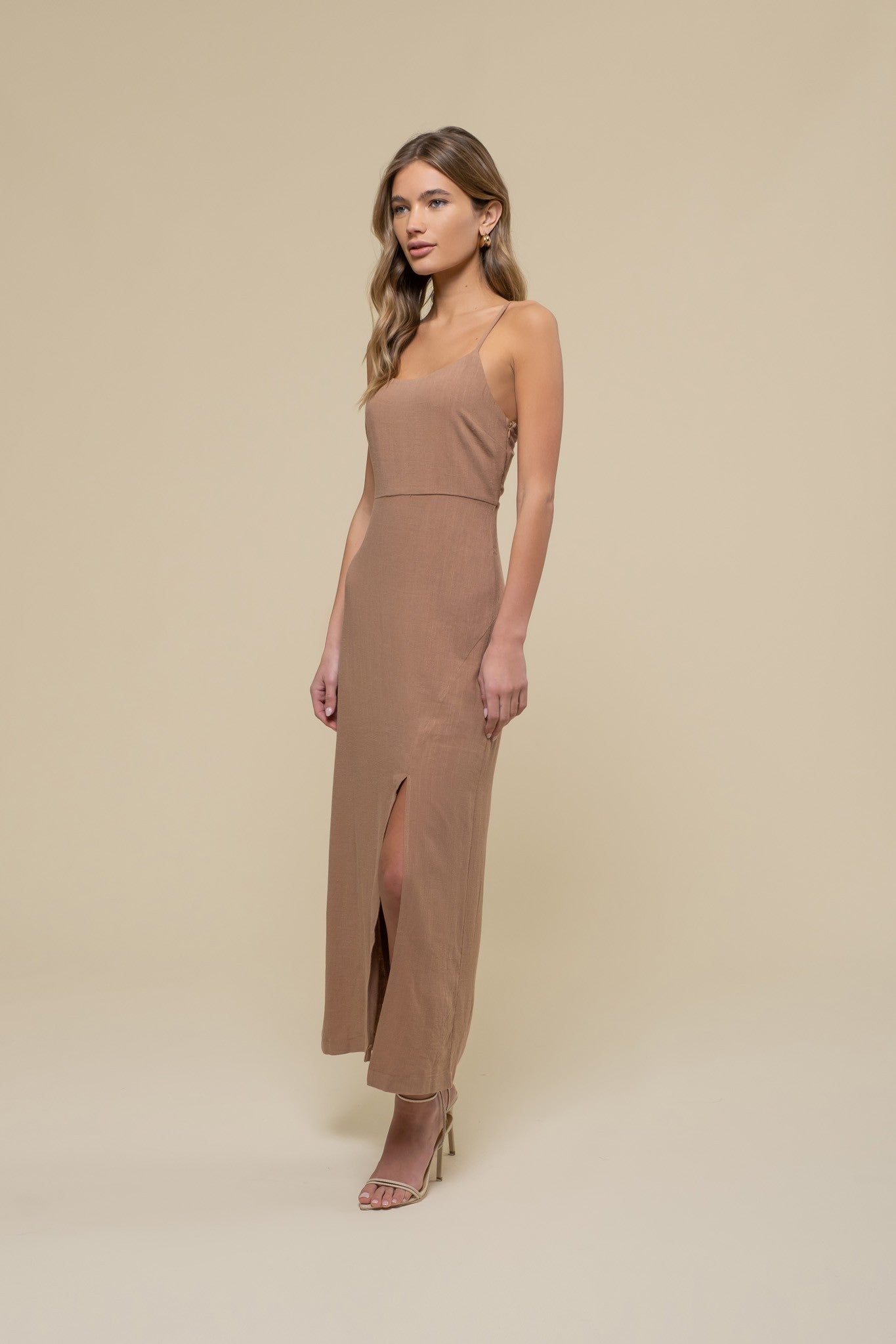 Back Cut Out Midi Dress Back Cut Out Midi Dress