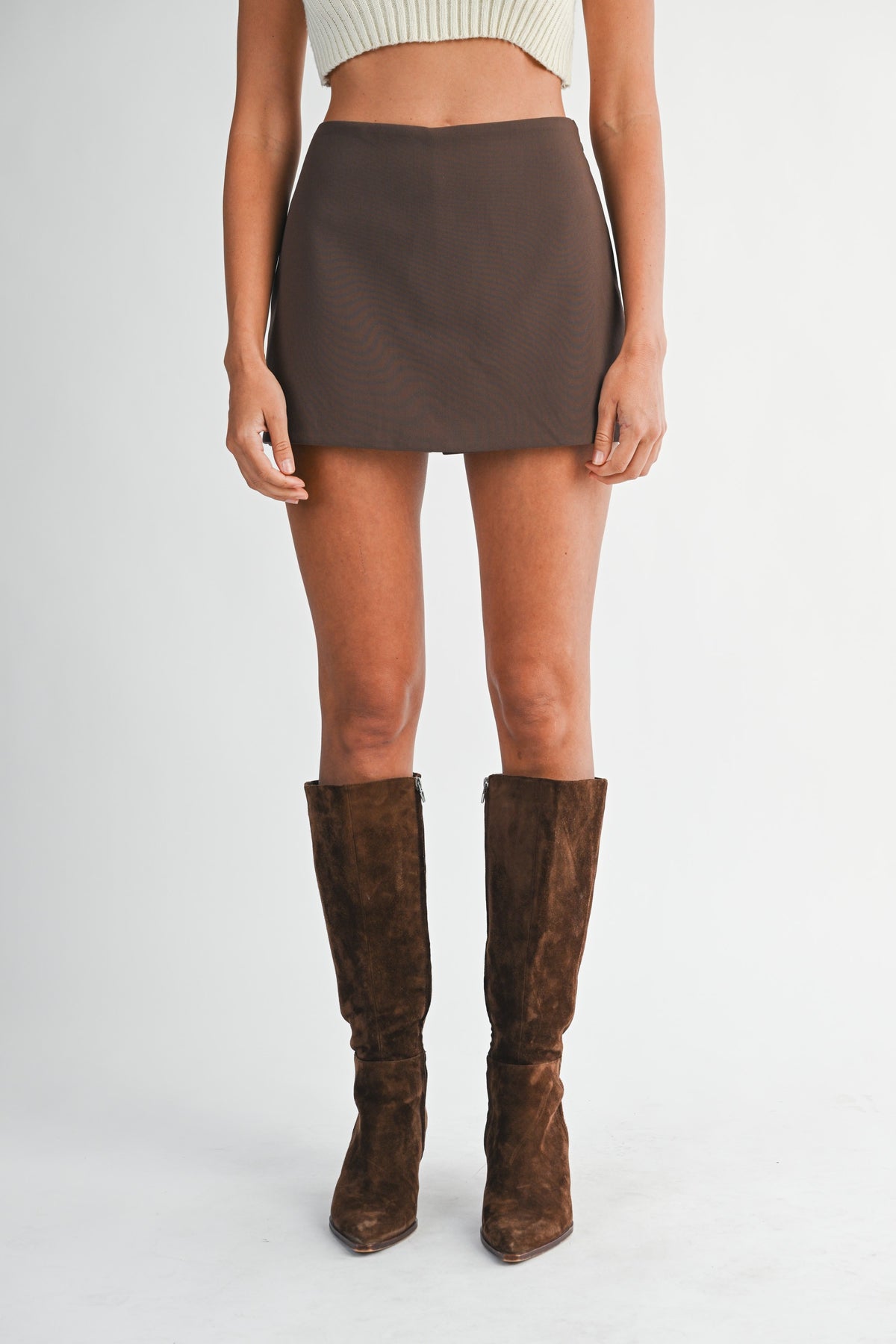 High Waist Mini Skort