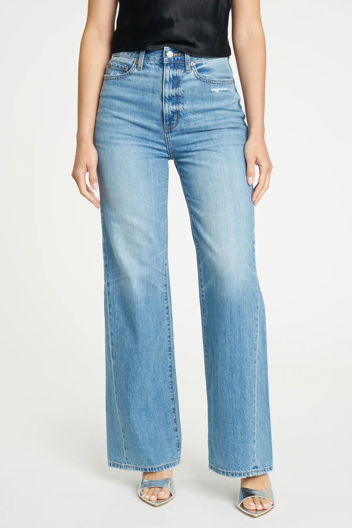 FAR OUT HIGH RISE WIDE LEG JEAN