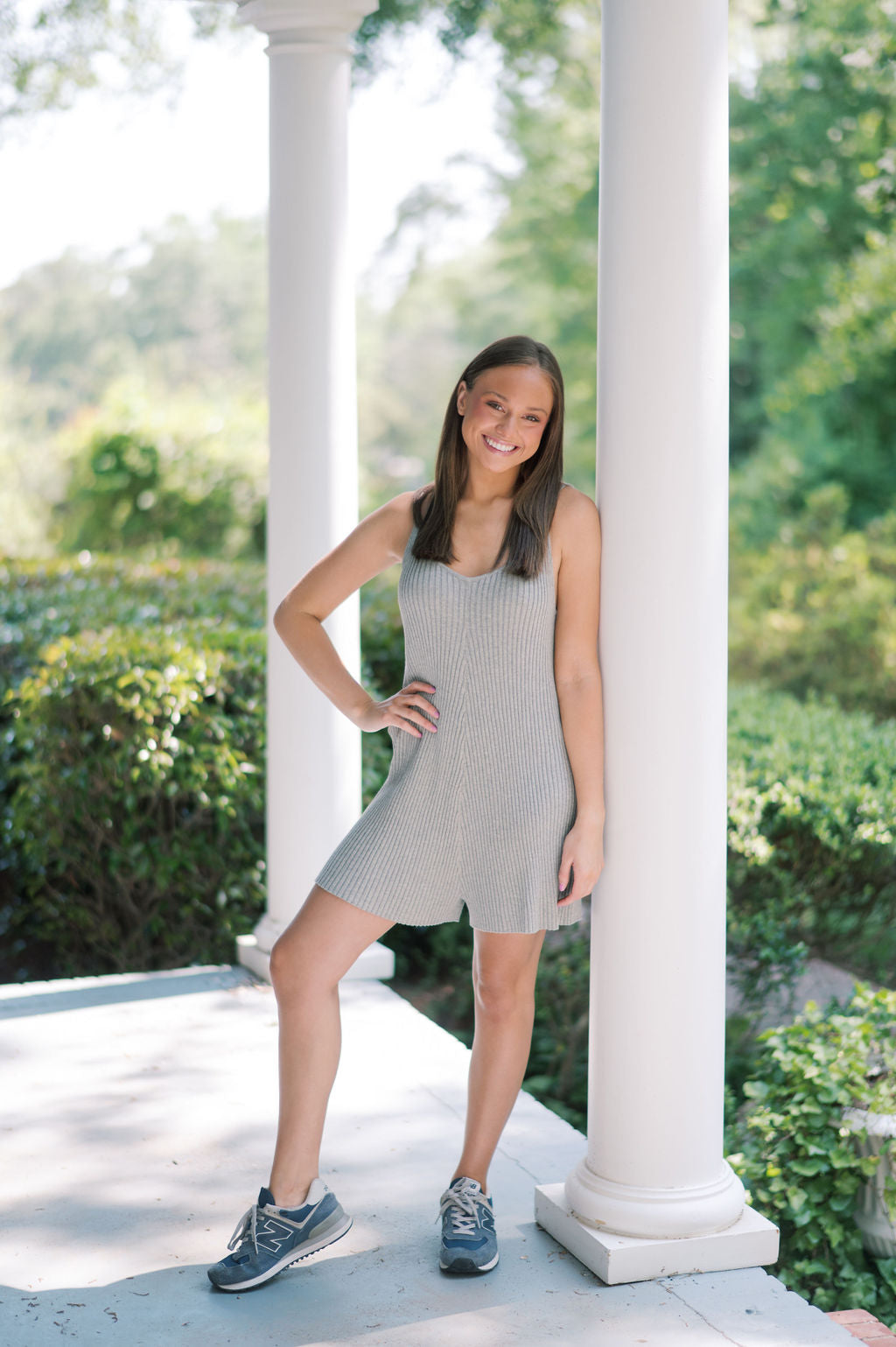 RIBBED KNITTED ROMPER