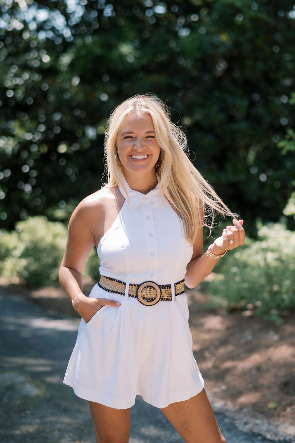 BUTTON DOWN ROMPER