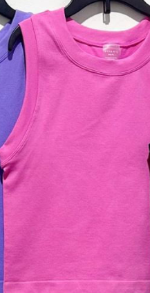 SMOOTH CROPPED SEAMLESS MUSCLE TANK