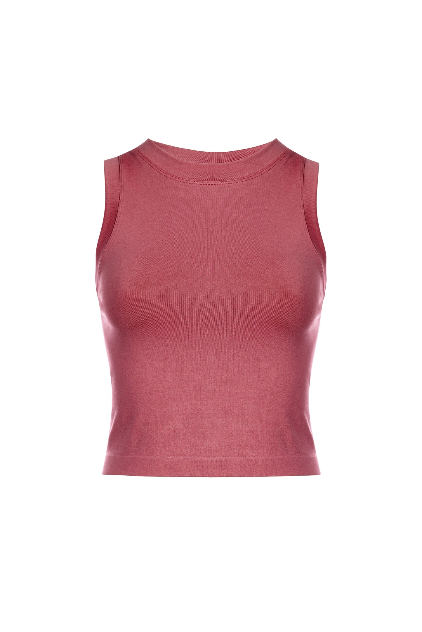 SMOOTH CROPPED SEAMLESS MUSCLE TANK
