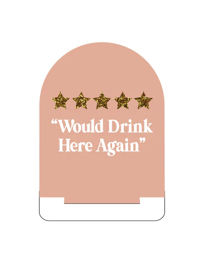 ACRYLIC BAR CART SIGN