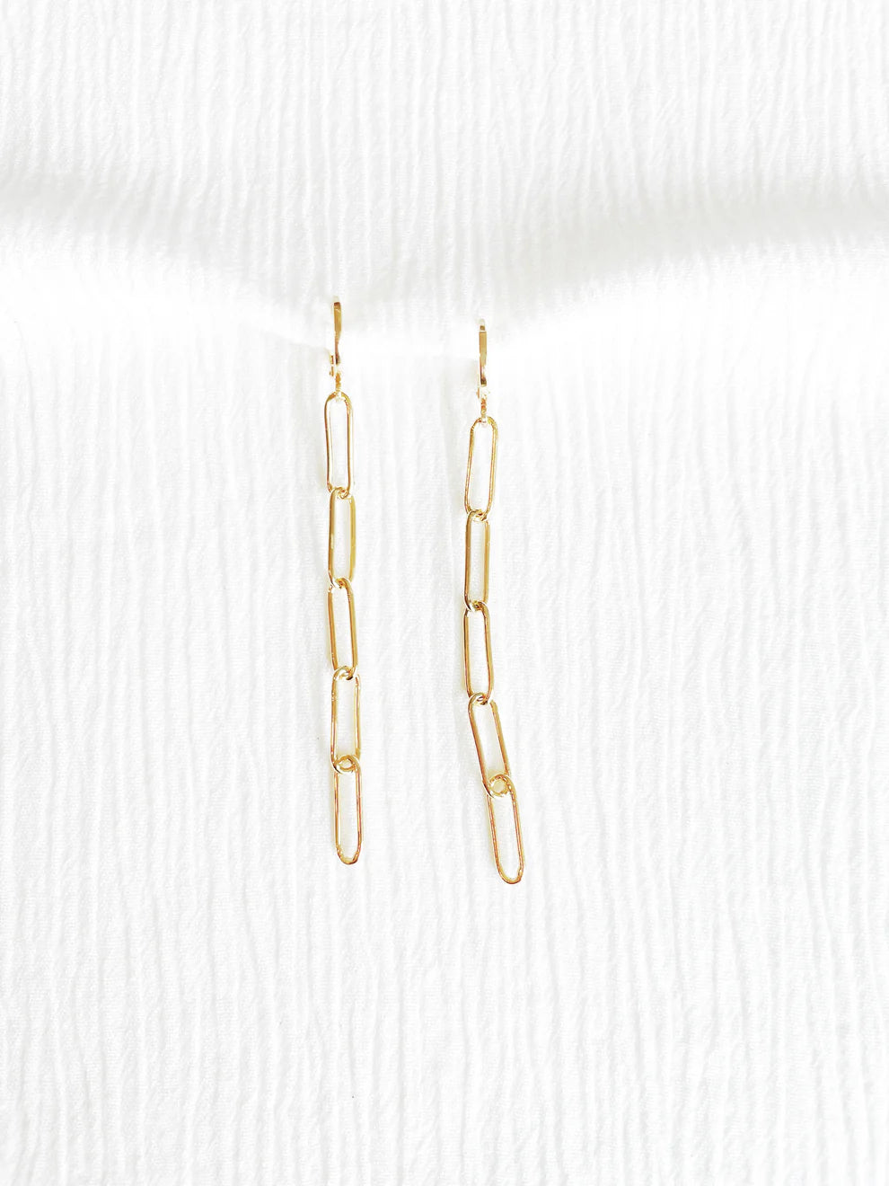 Cheers Paperclip Drop Earring