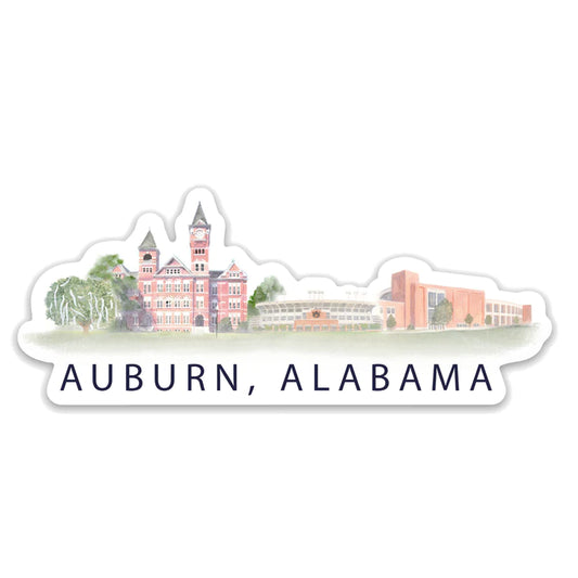 Auburn Watercolor Stickers