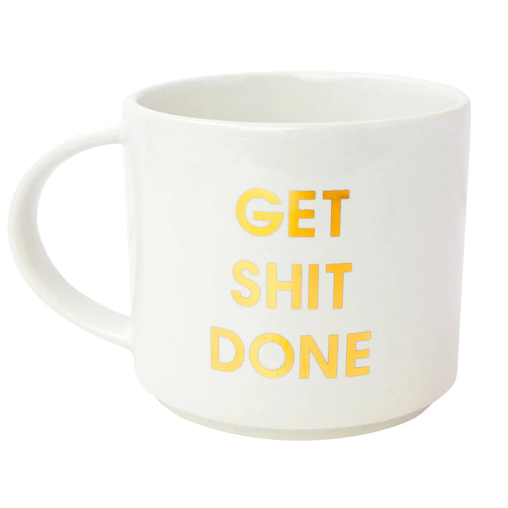 CHEEKY GOLD FOIL COFFEE MUG