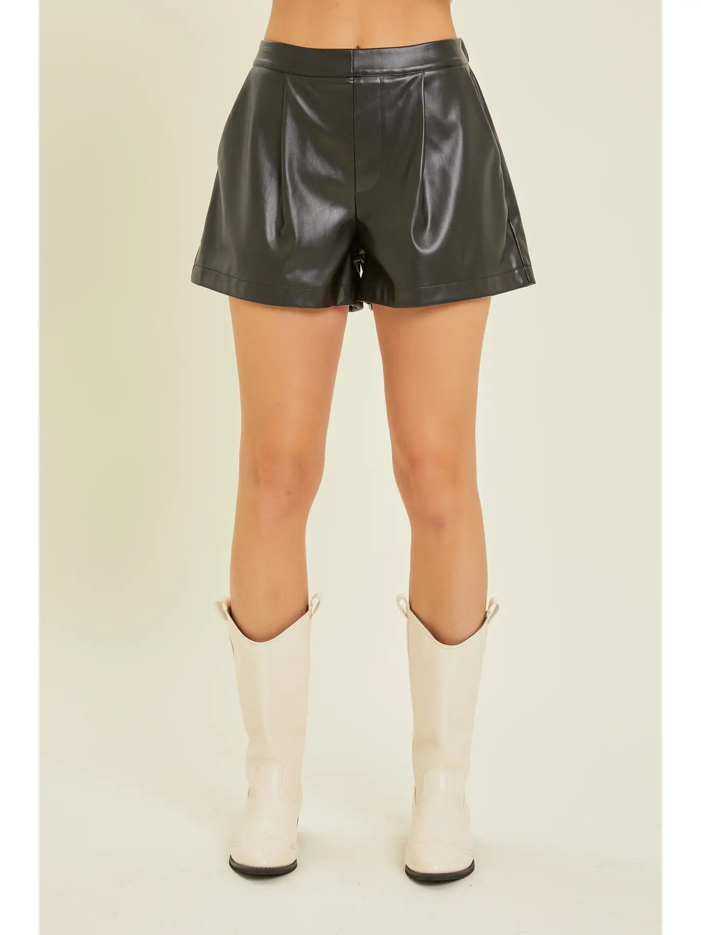 Western Vegan Leather Shorts – Therapy Boutique
