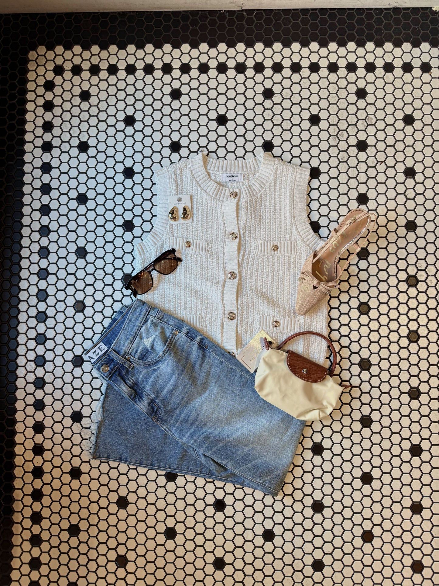 Button Down Knit Top