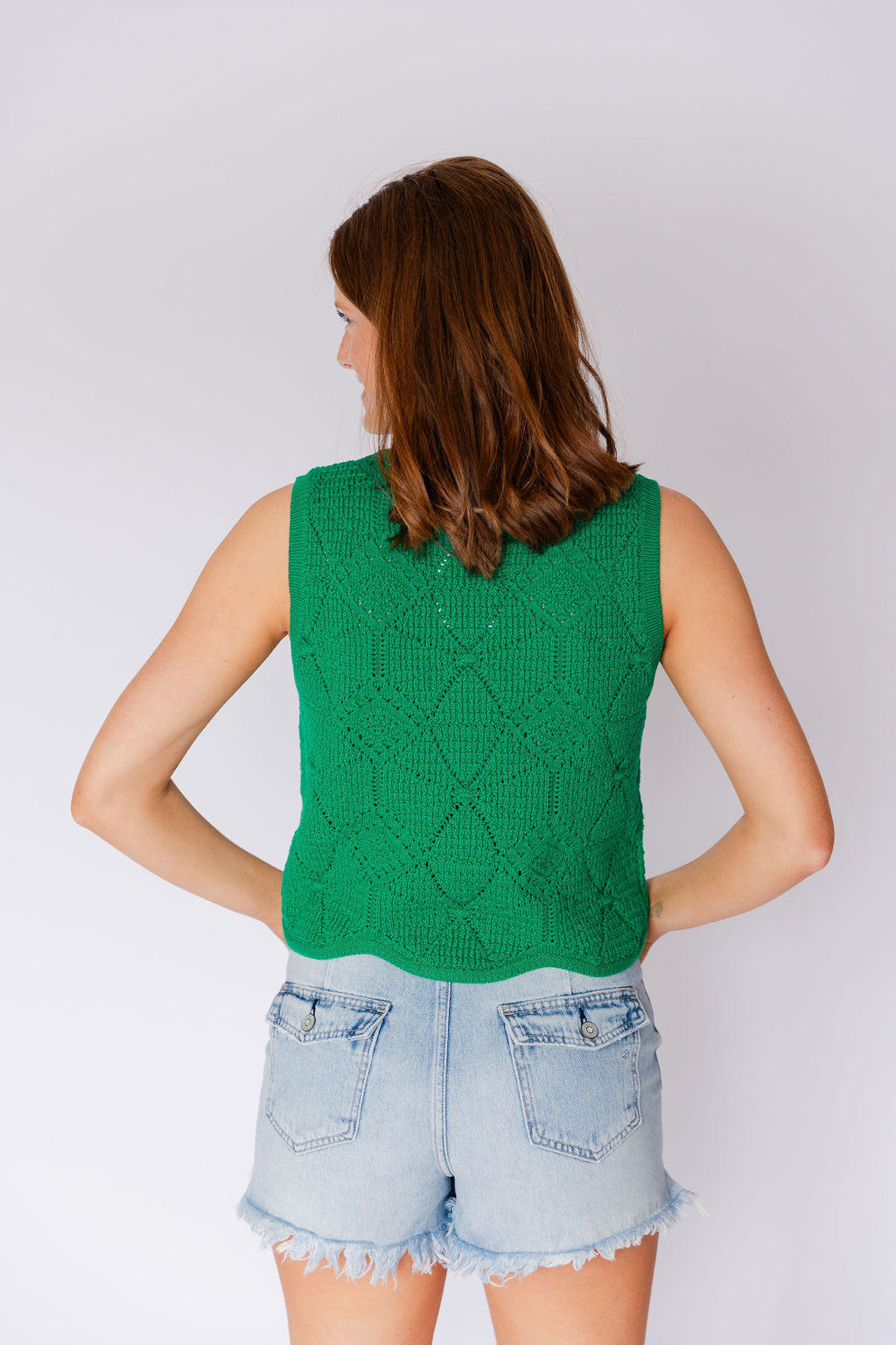 Diamond Sleeveless Sweater
