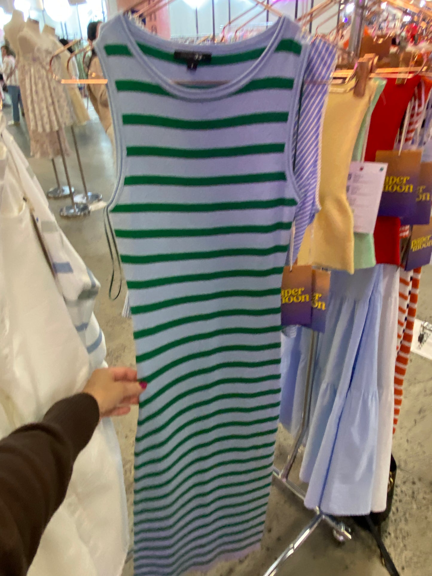 Isla Striped Midi Dress