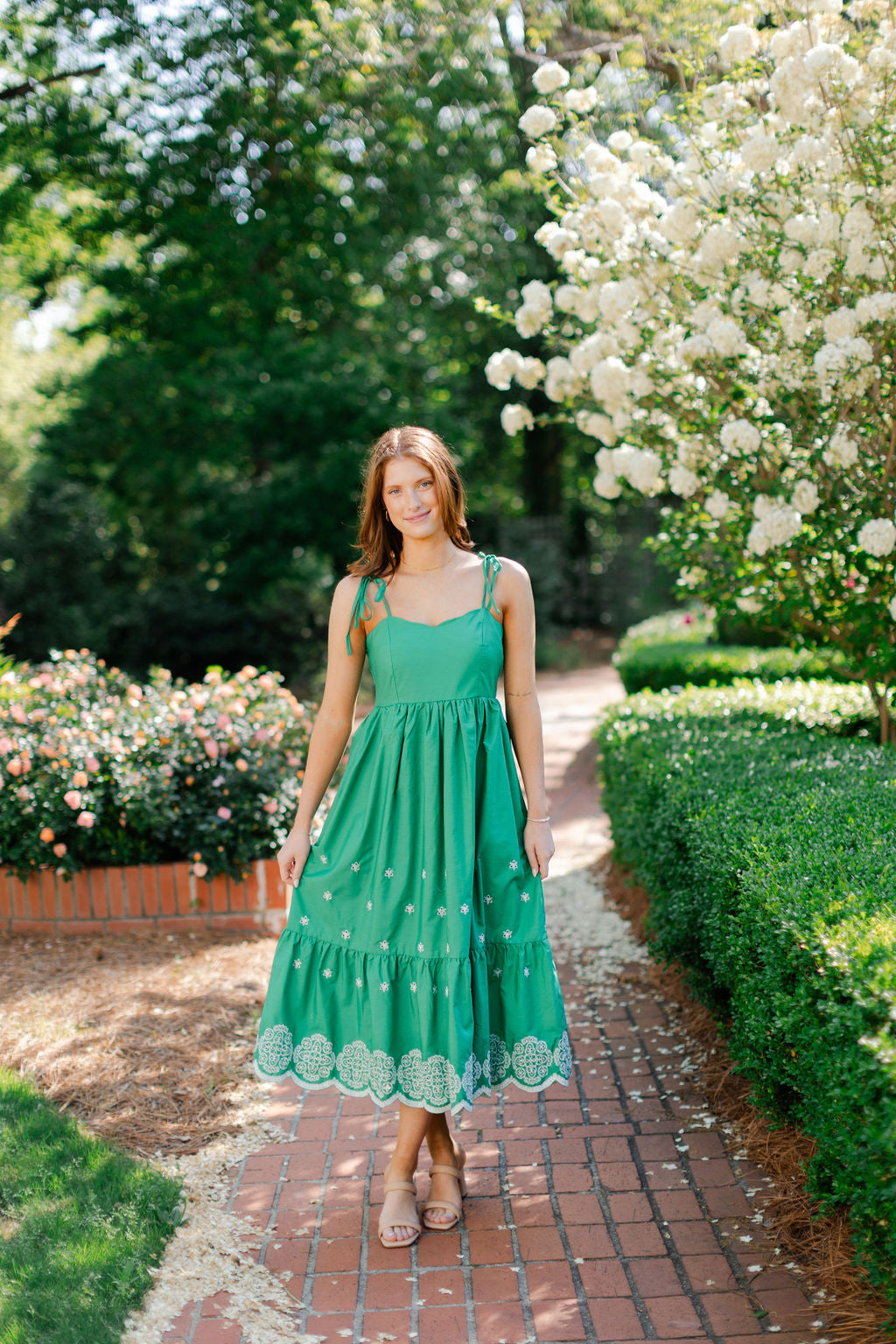 Tie Strap Midi Dress