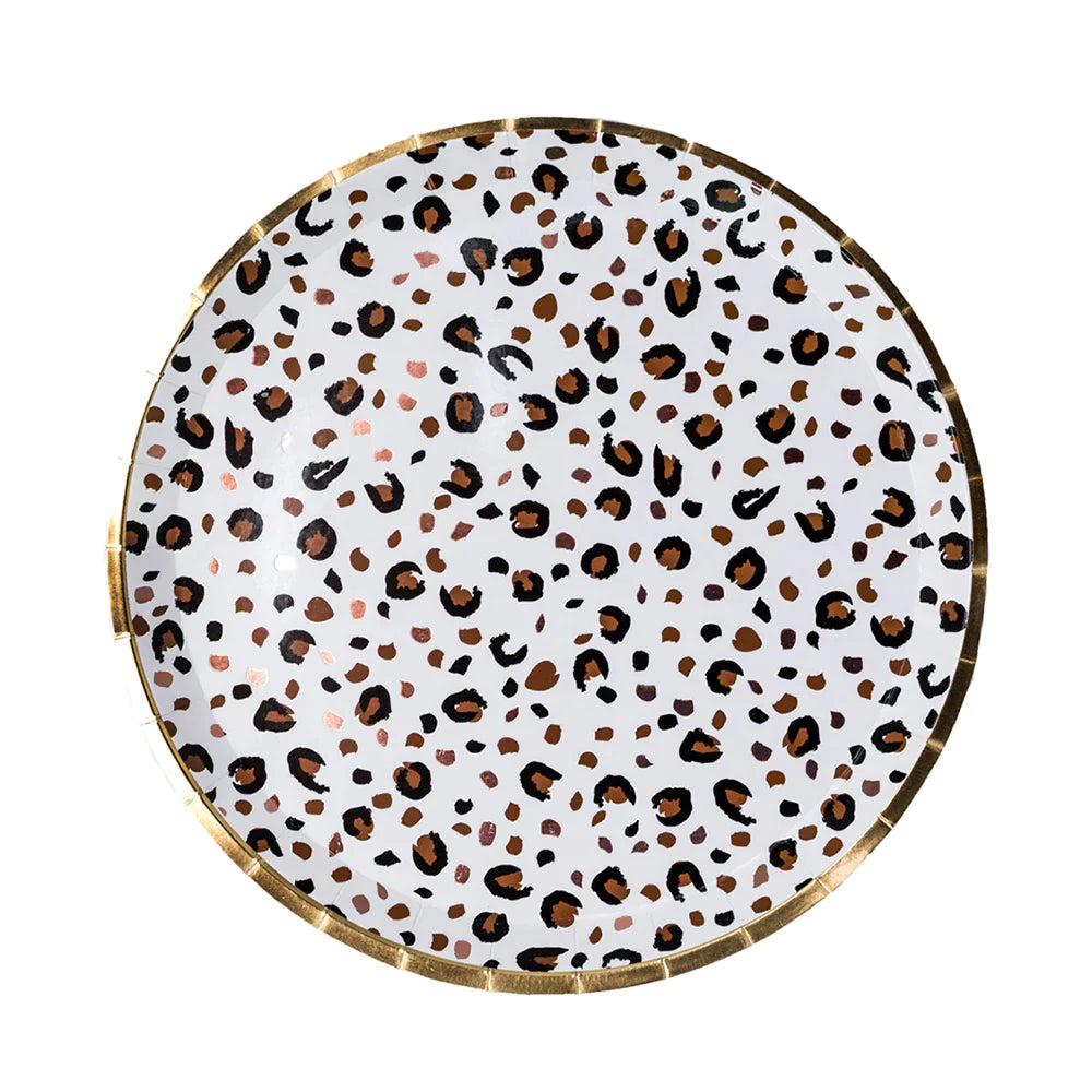 FEMME LEOPARD PRINT DINNER PLATE