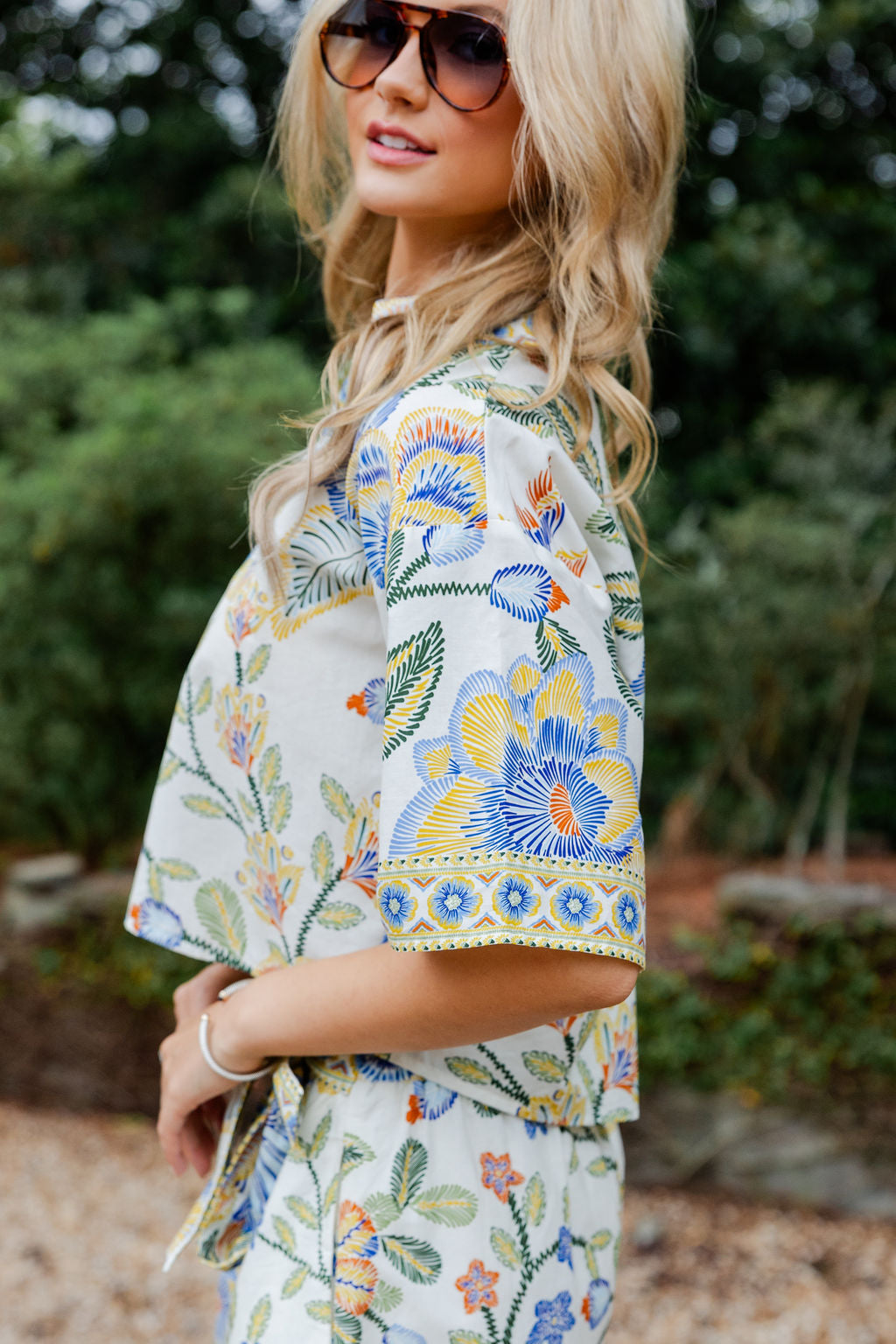 Botanical Print Top & Skort Set