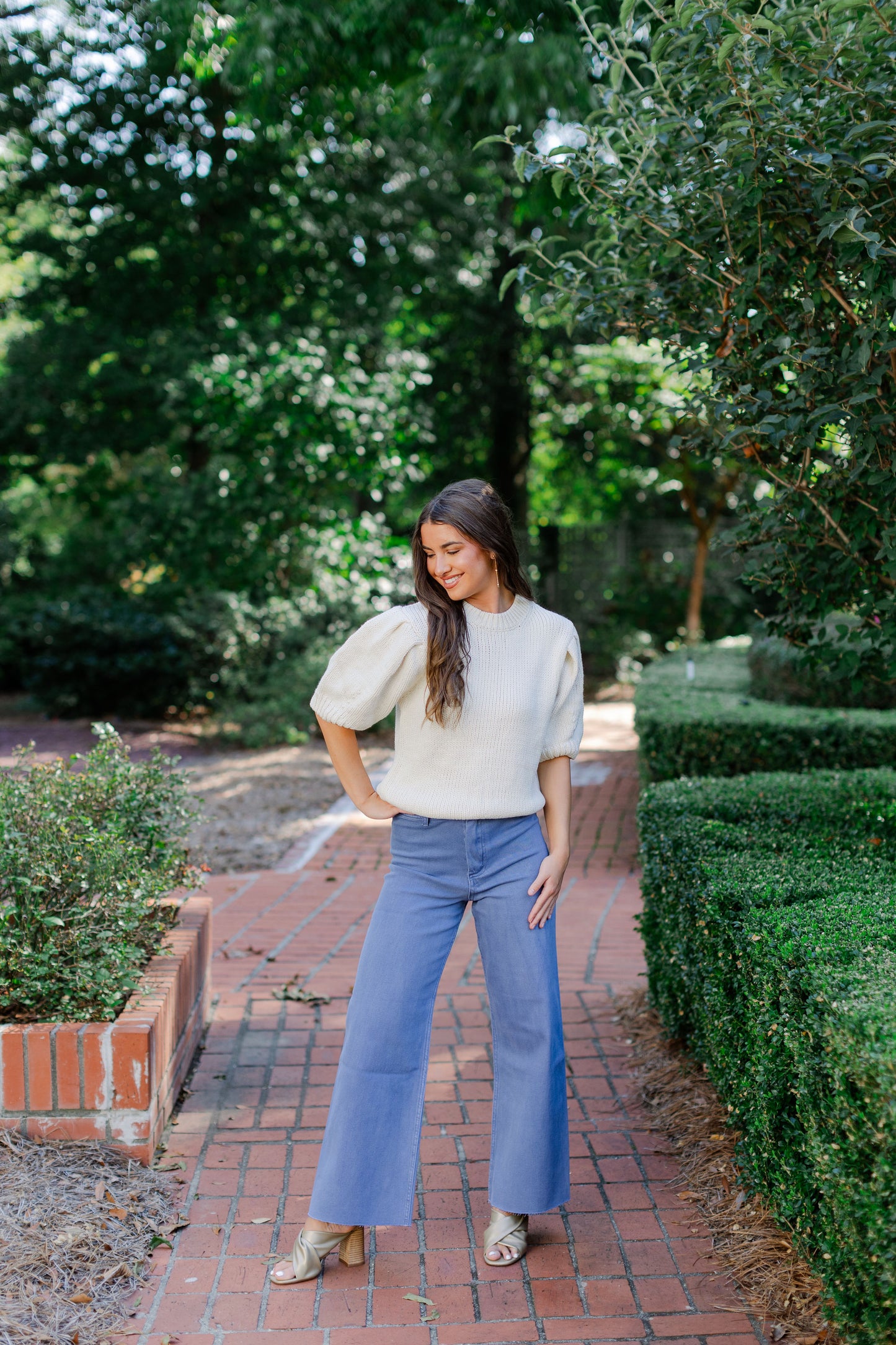 Straight Wide Leg Denim Pant