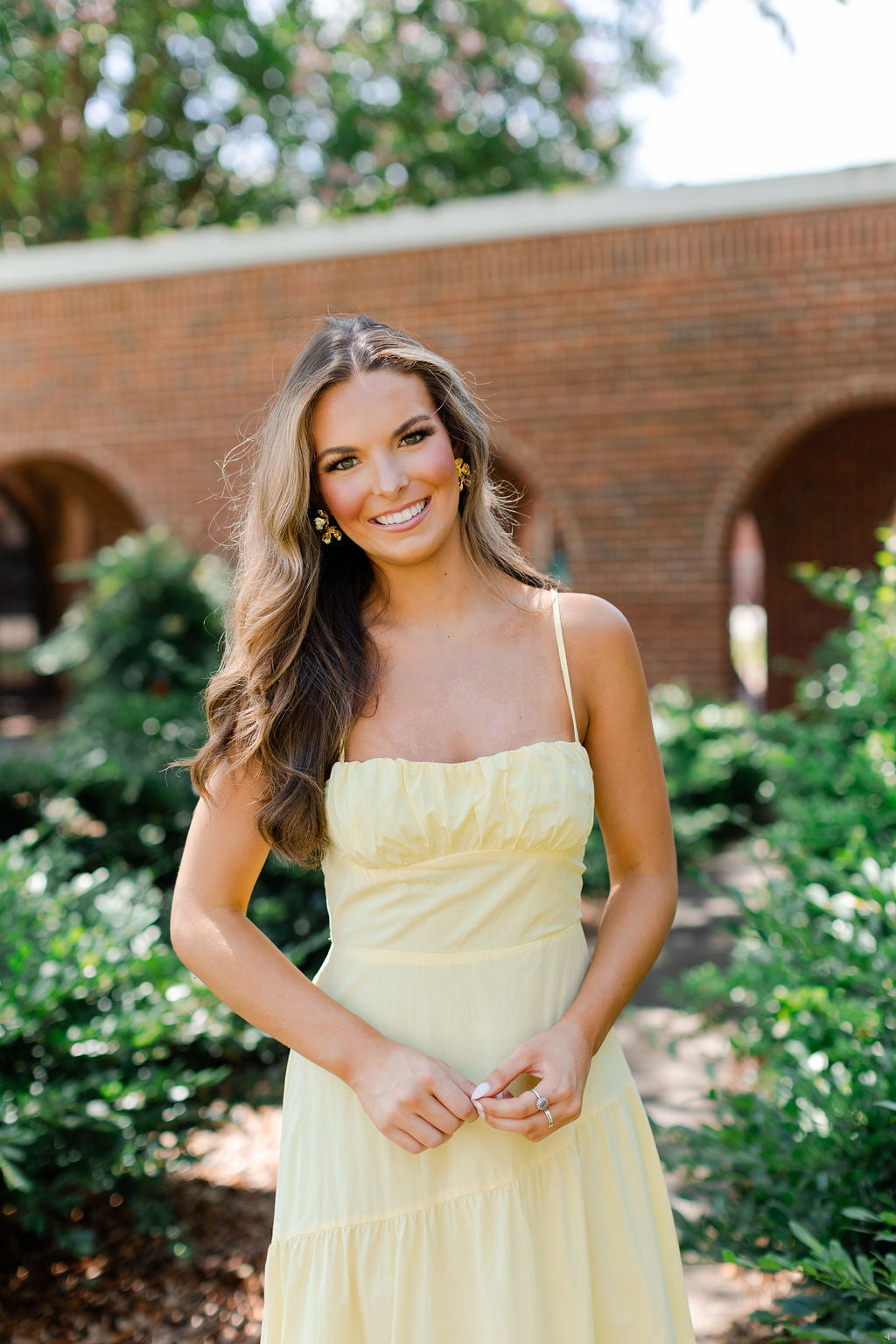 Kinsley Smocked Back Tiered Midi Dress