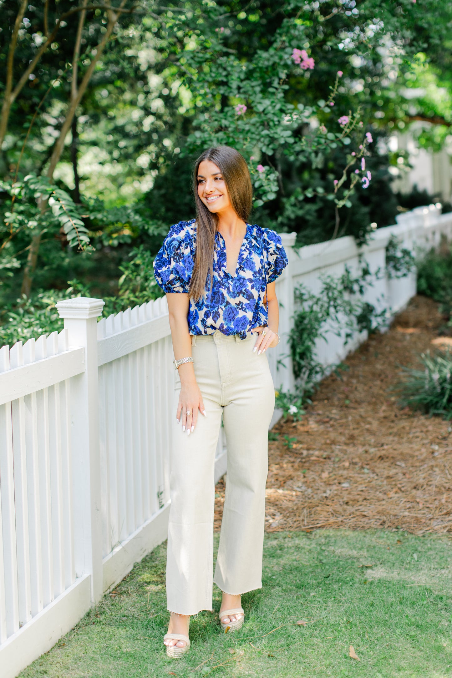 Straight Wide Leg Denim Pant