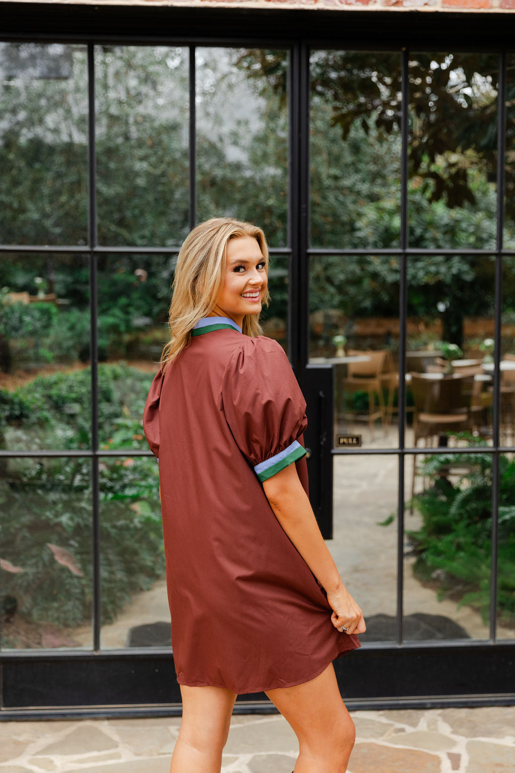 Multicolor Band Mini Dress